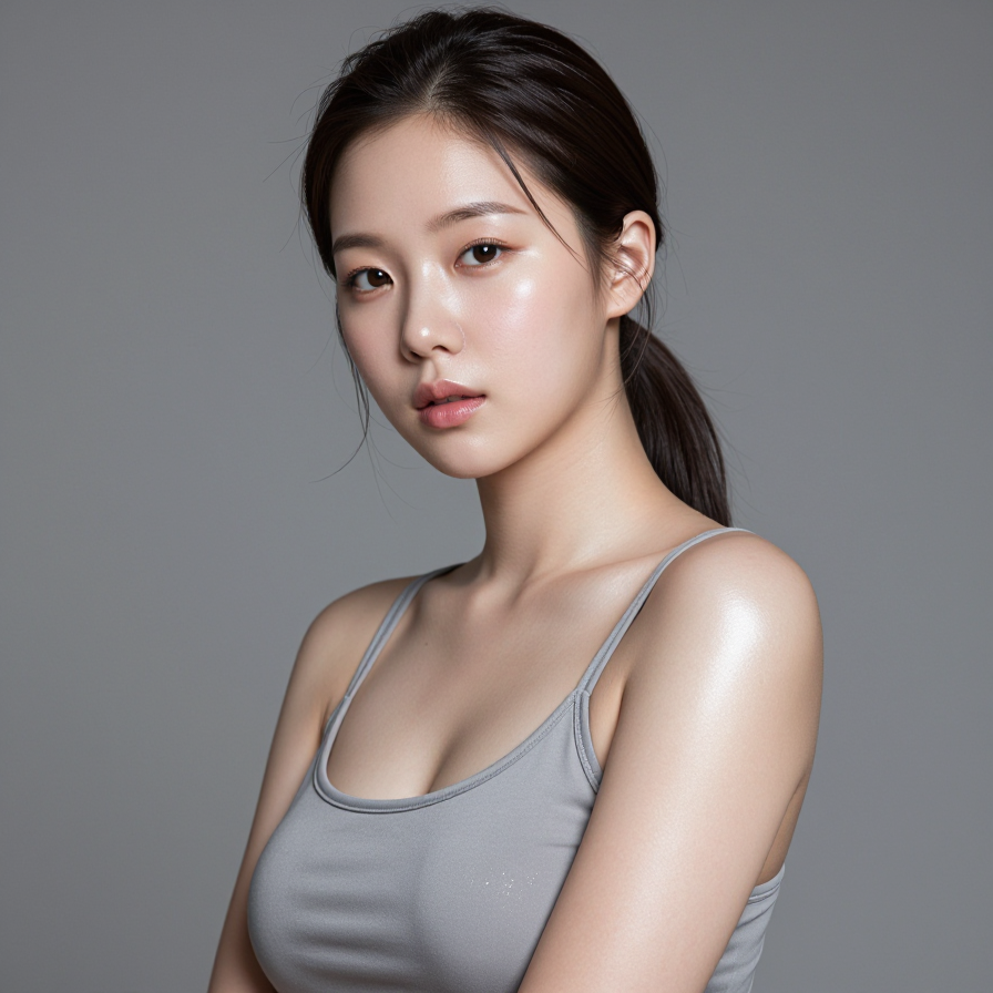 은빛 광택의 운동선수